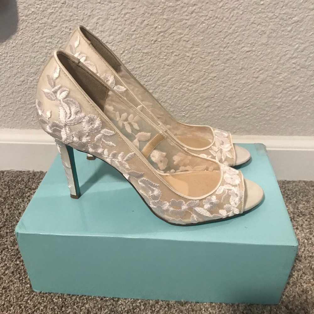 Betsey Johnson Lace Wedding Shoes
